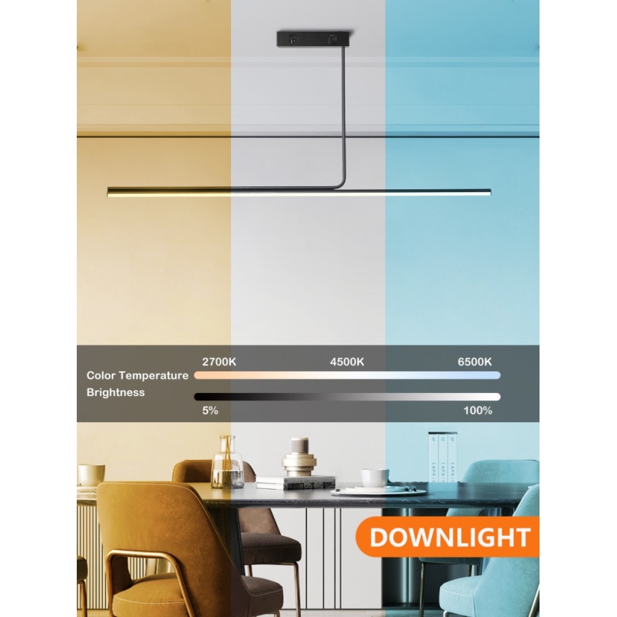 Immax NEO 07235L - Κρεμαστό φωτιστικό οροφής ντιμαριζόμενο ράγα LED NEO LITE ASTA LED/28W/230V Wi-Fi Tuya 2700-6500K + τηλεχειριστήριο