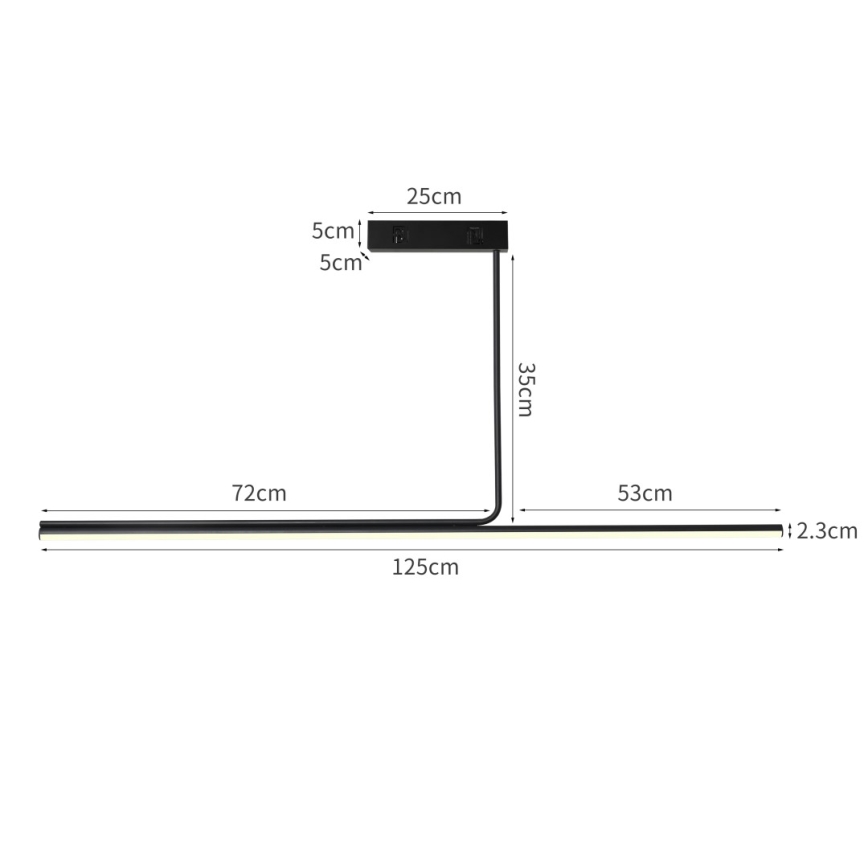 Immax NEO 07235L - Κρεμαστό φωτιστικό οροφής ντιμαριζόμενο ράγα LED NEO LITE ASTA LED/28W/230V Wi-Fi Tuya 2700-6500K + τηλεχειριστήριο