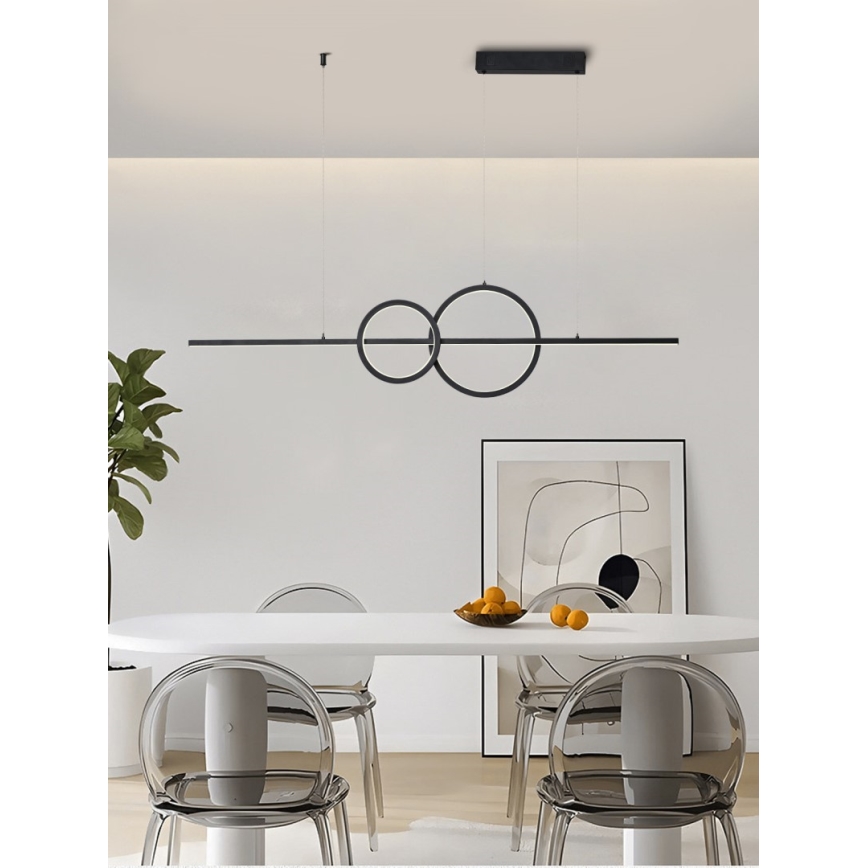 Immax NEO 07236L - Led Dimmable κρεμαστό φωτιστικό οροφής NEO LITE RONDAS LED/56W/230V Tuya Wi-Fi 2700-6500K + τηλεχειριστήριο