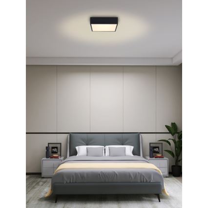 Immax NEO 07237L - Ρυθμιζόμενο LED οροφής φωτιστικό CANTO LED/22W/230V μαύρο Tuya + τηλεχειριστήριο