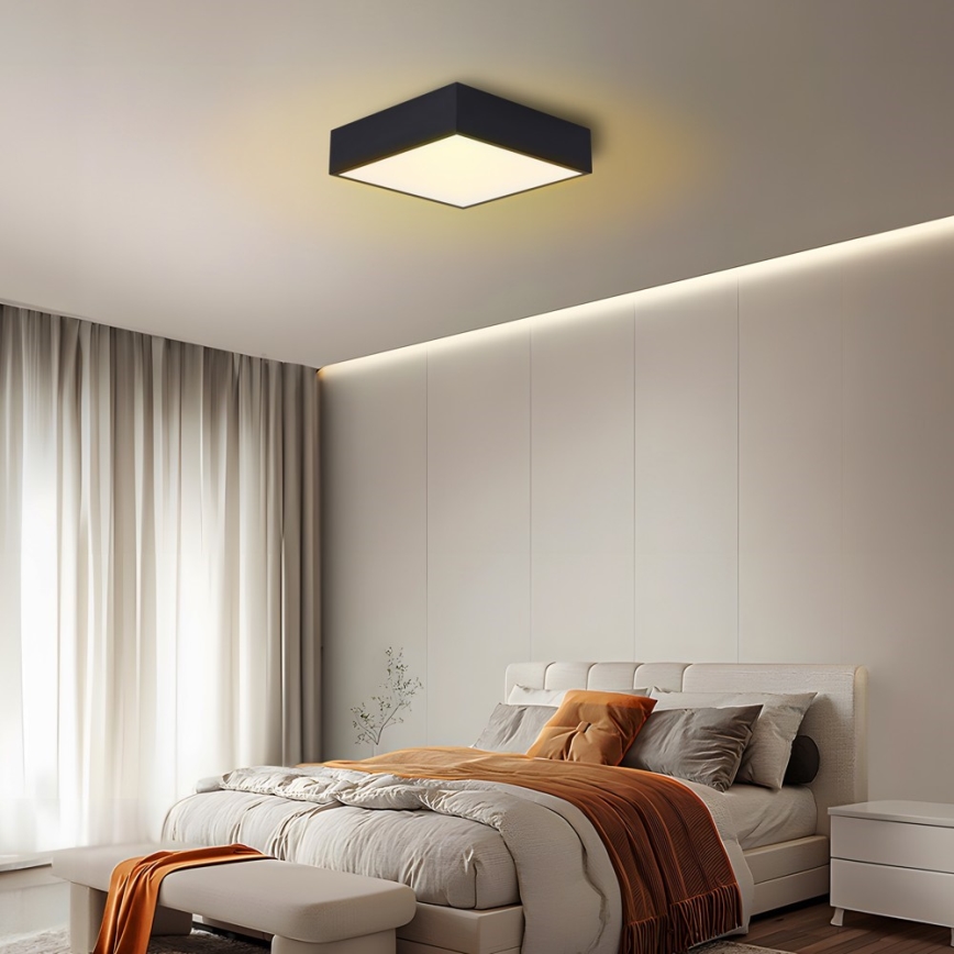 Immax NEO 07237L - Ρυθμιζόμενο LED οροφής φωτιστικό CANTO LED/22W/230V μαύρο Tuya + τηλεχειριστήριο
