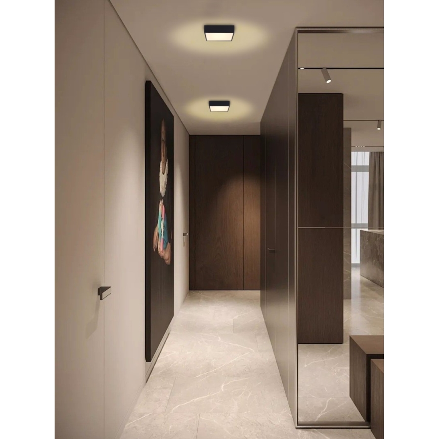 Immax NEO 07237L - LED Dimmable φωτιστικό οροφής CANTO LED/22W/230V μαύρο Tuya + τηλεχειριστήριο