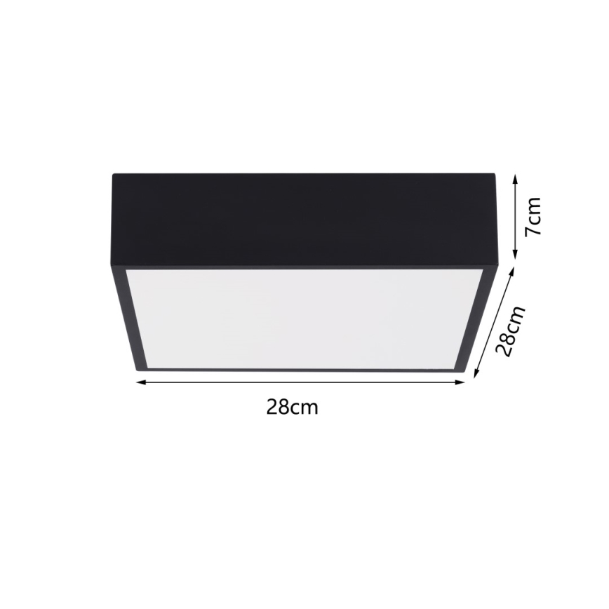 Immax NEO 07237L - LED Dimmable φωτιστικό οροφής CANTO LED/22W/230V μαύρο Tuya + τηλεχειριστήριο