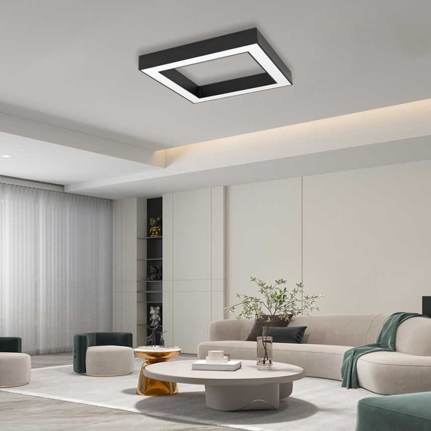 Immax NEO 07239L - LED Dimmable φωτιστικό οροφής CANTO LED/60W/230V μαύρο Tuya + τηλεχειριστήριο
