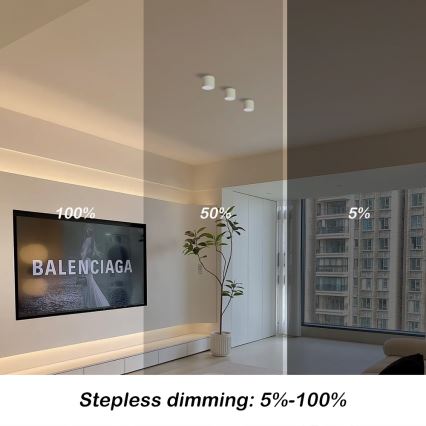 Immax NEO 07241L - Ρυθμιζόμενο LED οροφής φωτιστικό RONDATE LED/18W/230V 11,5cm Wi-Fi Tuya