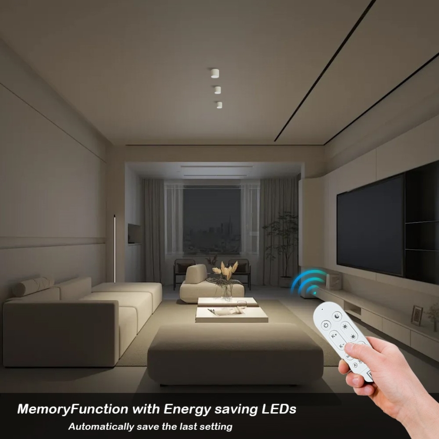 Immax NEO 07241L - Ρυθμιζόμενο φωτιστικό οροφής LED RONDATE LED/18W/230V 11,5cm Wi‑Fi συμβατό με Tuya