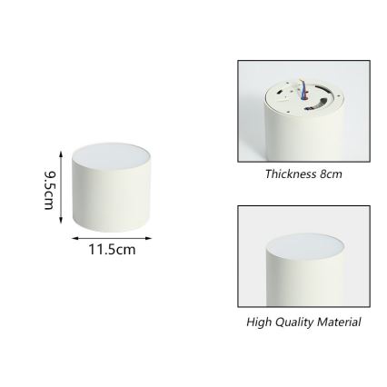 Immax NEO 07241L - Ρυθμιζόμενο φωτιστικό οροφής LED RONDATE LED/18W/230V 11,5cm Wi‑Fi συμβατό με Tuya