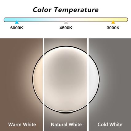 Immax NEO 07245-80 - Ρυθμιζόμενο LED επιτοίχιο φωτιστικό FINO LED/50W/230V 2700-6500K 80 εκ. Tuya + τηλεχειριστήριο