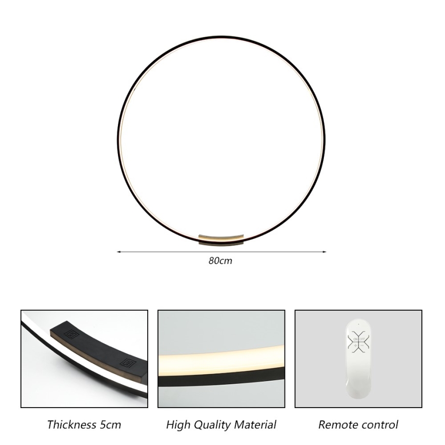 Immax NEO 07245-80 - Ρυθμιζόμενο LED επιτοίχιο φωτιστικό FINO LED/50W/230V 2700-6500K 80 εκ. Tuya + τηλεχειριστήριο