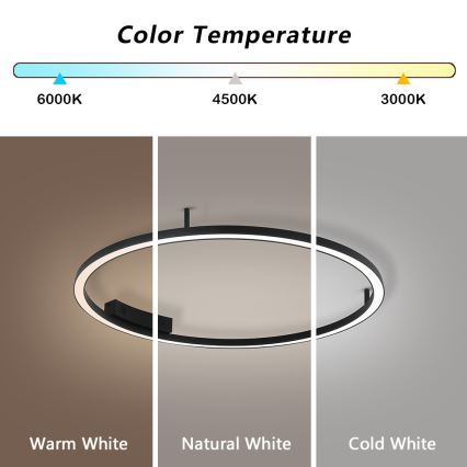 Immax NEO 07246-80 - LED Dimmable φωτιστικό οροφής FINO LED/55W/230V 80cm Tuya + τηλεχειριστήριο