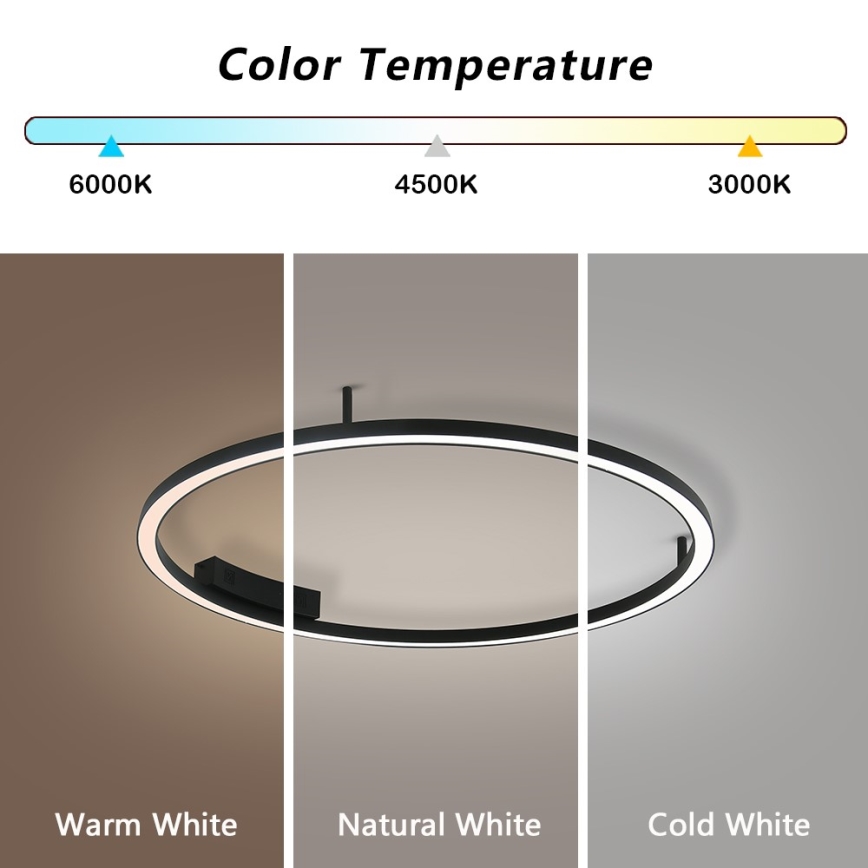 Immax NEO 07246-80 - LED Dimmable φωτιστικό οροφής FINO LED/55W/230V 80cm Tuya + τηλεχειριστήριο