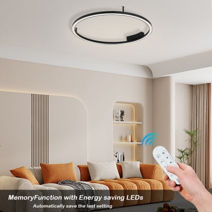 Immax NEO 07246-80 - LED Dimmable φωτιστικό οροφής FINO LED/55W/230V 80cm Tuya + τηλεχειριστήριο