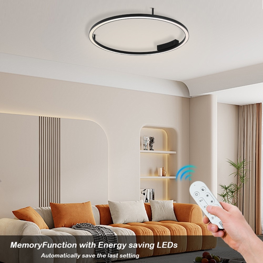 Immax NEO 07246-80 - LED Dimmable φωτιστικό οροφής FINO LED/55W/230V 80cm Tuya + τηλεχειριστήριο