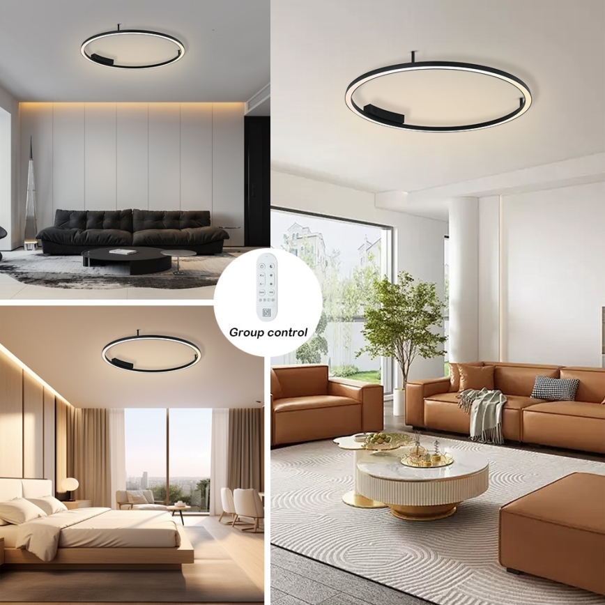 Immax NEO 07246-80 - LED Dimmable φωτιστικό οροφής FINO LED/55W/230V 80cm Tuya + τηλεχειριστήριο