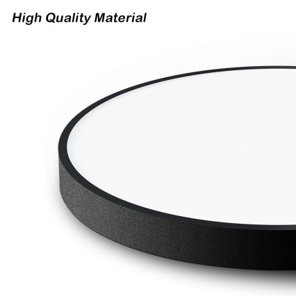 Immax NEO 07250L - LED Dimmable φωτιστικό οροφής NEO LITE SEMPLICI LED/60W/230V 3000-6000K Wi-Fi Tuya μαύρο + τηλεχειριστήριο