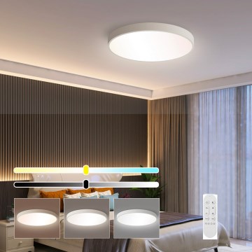 Immax NEO 07251L - LED Dimmable φωτιστικό οροφής NEO LITE SEMPLICI LED/36W/230V 3000-6000K Wi-Fi Tuya λευκό + τηλεχειριστήριο
