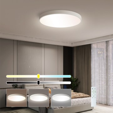 Immax NEO 07252L - LED Dimmable φωτιστικό οροφής NEO LITE SEMPLICI LED/48W/230V 3000-6000K Wi-Fi Tuya λευκό + τηλεχειριστήριο