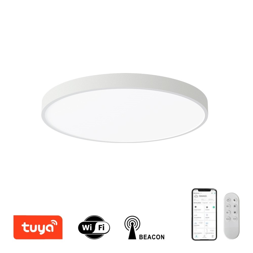Immax NEO 07252L - LED Dimmable φωτιστικό οροφής NEO LITE SEMPLICI LED/48W/230V 3000-6000K Wi-Fi Tuya λευκό + τηλεχειριστήριο