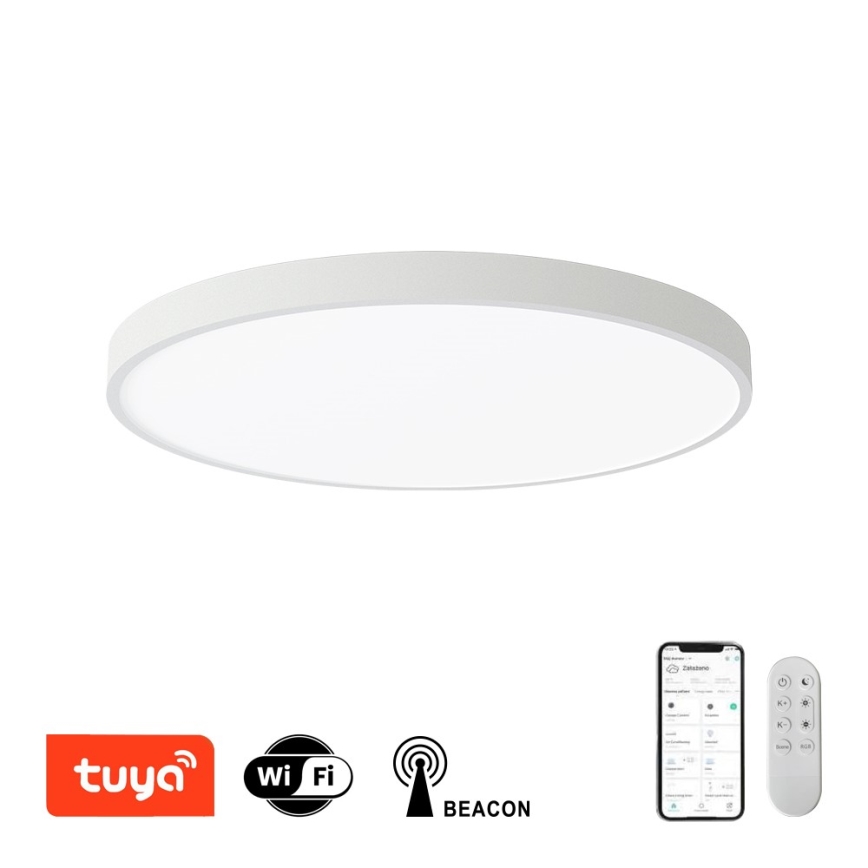 Immax NEO 07253L - LED Dimmable φωτιστικό οροφής NEO LITE SEMPLICI LED/60W/230V 3000-6000K Wi-Fi Tuya λευκό + τηλεχειριστήριο