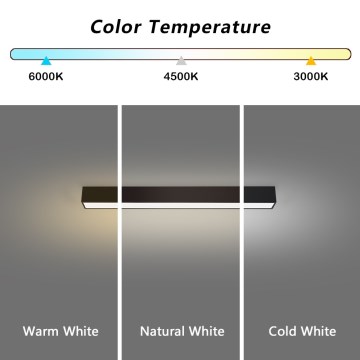 Immax NEO 07254L - LED Dimmable φωτιστικό οροφής NEO LITE LUNGO LED/20W/230V 3000-6000K Wi-Fi Tuya μαύρο + τηλεχειριστήριο