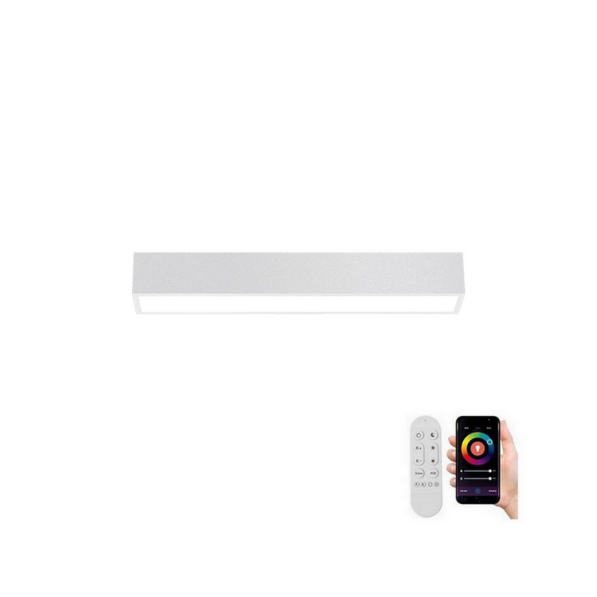 Immax NEO 07257L - LED Dimmable φωτιστικό οροφής NEO LITE LUNGO LED/20W/230V 3000-6000K Wi-Fi Tuya λευκό + τηλεχειριστήριο