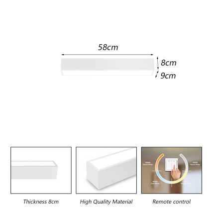 Immax NEO 07257L - LED Dimmable φωτιστικό οροφής NEO LITE LUNGO LED/20W/230V 3000-6000K Wi-Fi Tuya λευκό + τηλεχειριστήριο