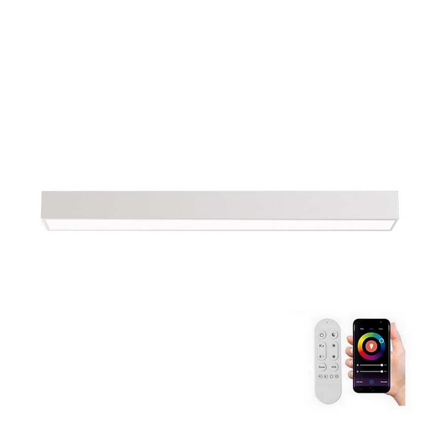 Immax NEO 07258L - LED Dimmable φωτιστικό οροφής NEO LITE LUNGO LED/29W/230V 3000-6000K Wi-Fi Tuya λευκό + τηλεχειριστήριο