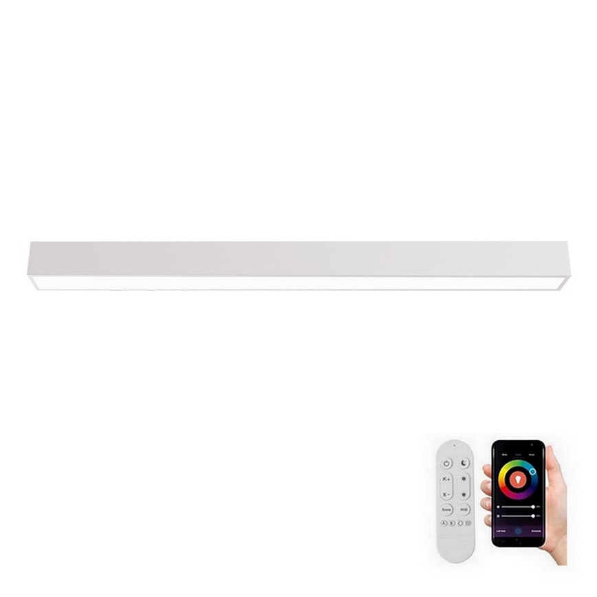 Immax NEO 07259L - LED Dimmable φωτιστικό οροφής NEO LITE LUNGO LED/38W/230V 3000-6000K Wi-Fi Tuya λευκό + τηλεχειριστήριο