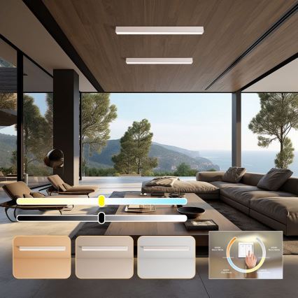 Immax NEO 07259L - LED Dimmable φωτιστικό οροφής NEO LITE LUNGO LED/38W/230V 3000-6000K Wi-Fi Tuya λευκό + τηλεχειριστήριο