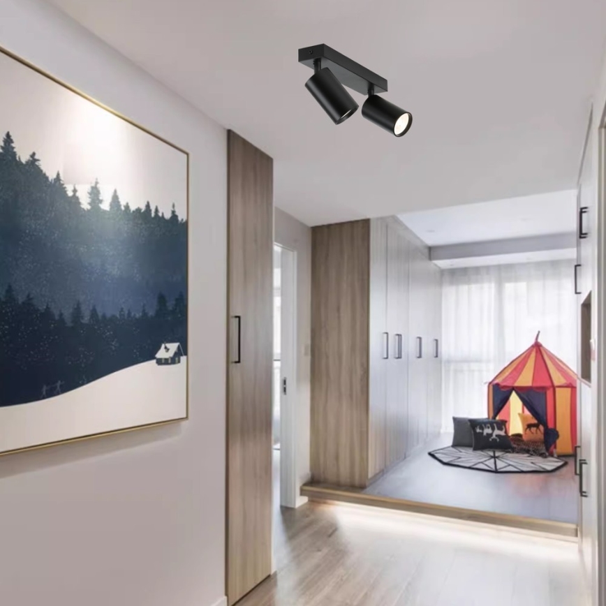 Immax NEO 07262W - LED RGB+CCT Dimmable σποτ NEO LITE PUNTO 2xGU10/6W/230V Wi-Fi Tuya