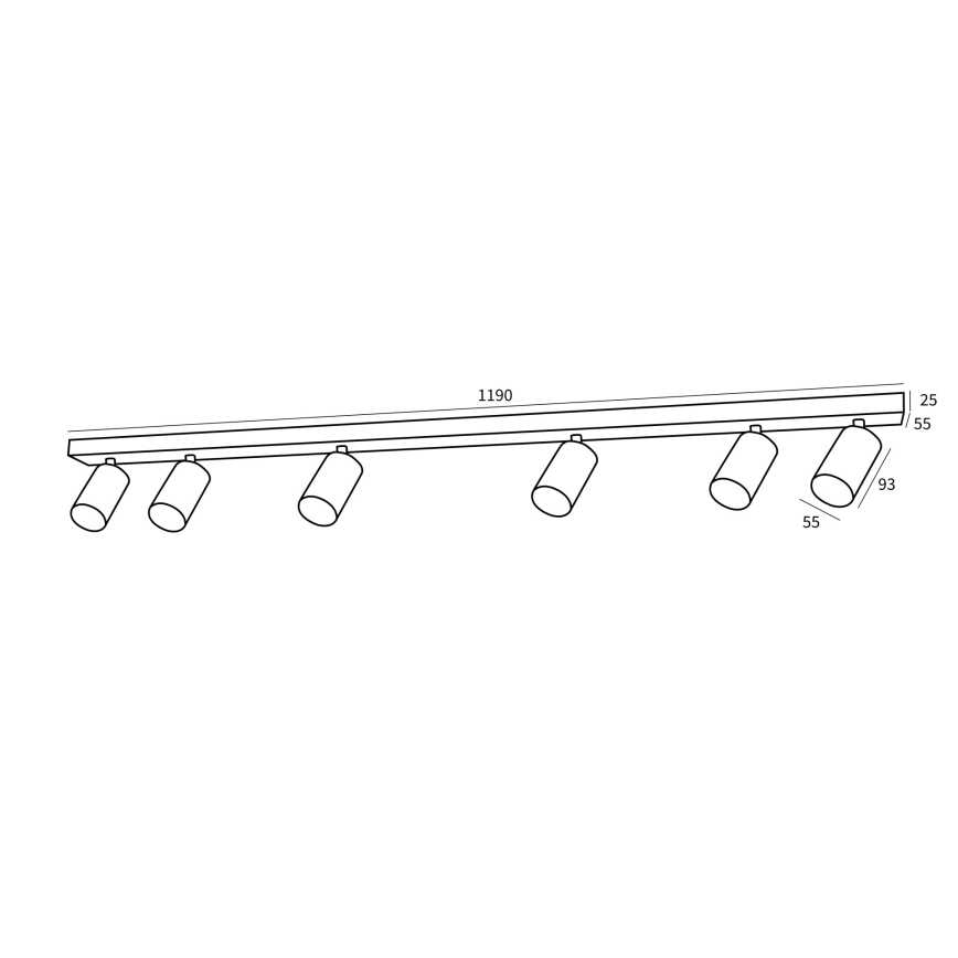 Immax NEO 07269Z - LED RGB+CCT Dimmable σποτ NEO PUNTO 6xGU10/4,8W/230V Tuya