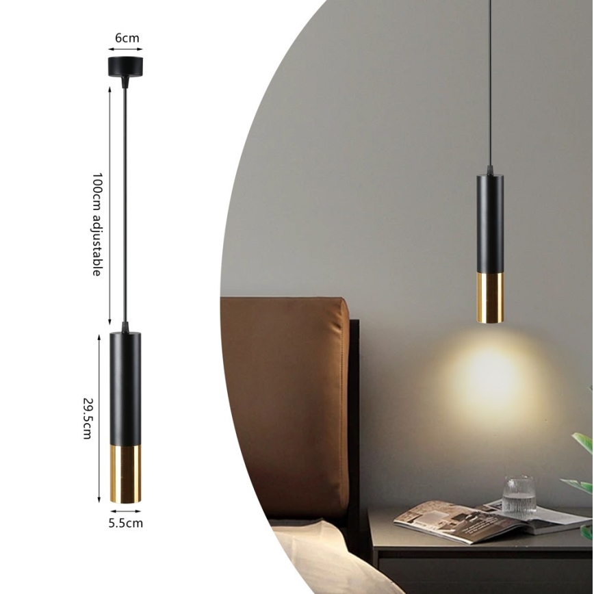 Immax NEO 07272W - Ρυθμιζόμενο φωτιστικό οροφής LED RGB+CCT με καλώδιο NEO LITE PUNTO 1xGU10/6W/230V Tuya