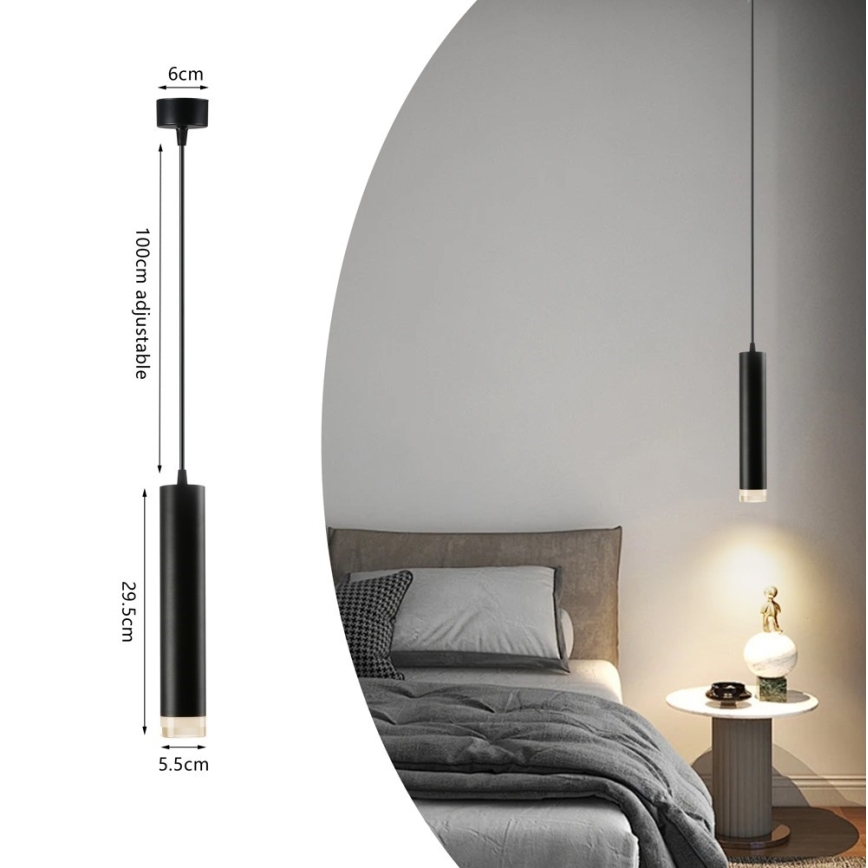 Immax NEO 07274W - LED RGB+CCT Κρεμαστό φωτιστικό οροφής ντιμαριζόμενο NEO LITE PUNTO 1xGU10/6W/230V Wi-Fi Tuya