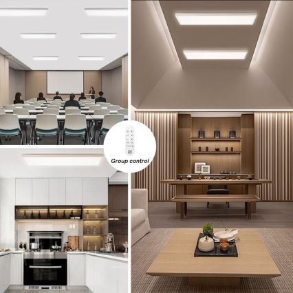 Immax NEO 07276L - Φωτιστικό οροφής μπάνιου dimming LED NEO LITE FRAME LED/50W/230V IP44 Wi-Fi Tuya + τηλεχειριστήριο λευκό