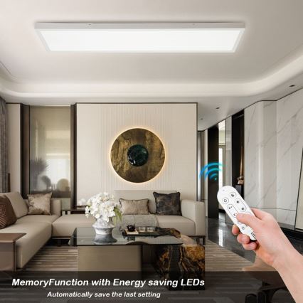 Immax NEO 07276L - Φωτιστικό οροφής μπάνιου dimming LED NEO LITE FRAME LED/50W/230V IP44 Wi-Fi Tuya + τηλεχειριστήριο λευκό