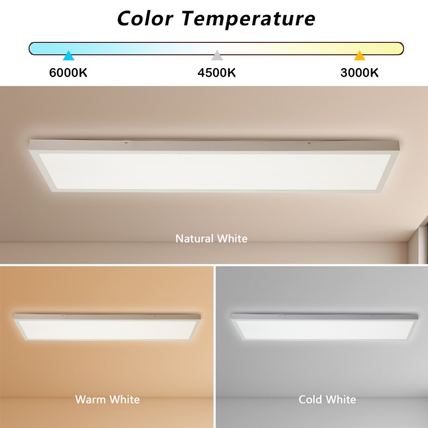 Immax NEO 07276L - Φωτιστικό οροφής μπάνιου dimming LED NEO LITE FRAME LED/50W/230V IP44 Wi-Fi Tuya + τηλεχειριστήριο λευκό