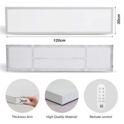 Immax NEO 07276L - Φωτιστικό οροφής μπάνιου dimming LED NEO LITE FRAME LED/50W/230V IP44 Wi-Fi Tuya + τηλεχειριστήριο λευκό