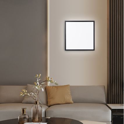 Immax NEO 07279L - Φωτιστικό οροφής μπάνιου dimming LED NEO LITE FRAME LED/50W/230V IP44 Wi-Fi Tuya + τηλεχειριστήριο μαύρο