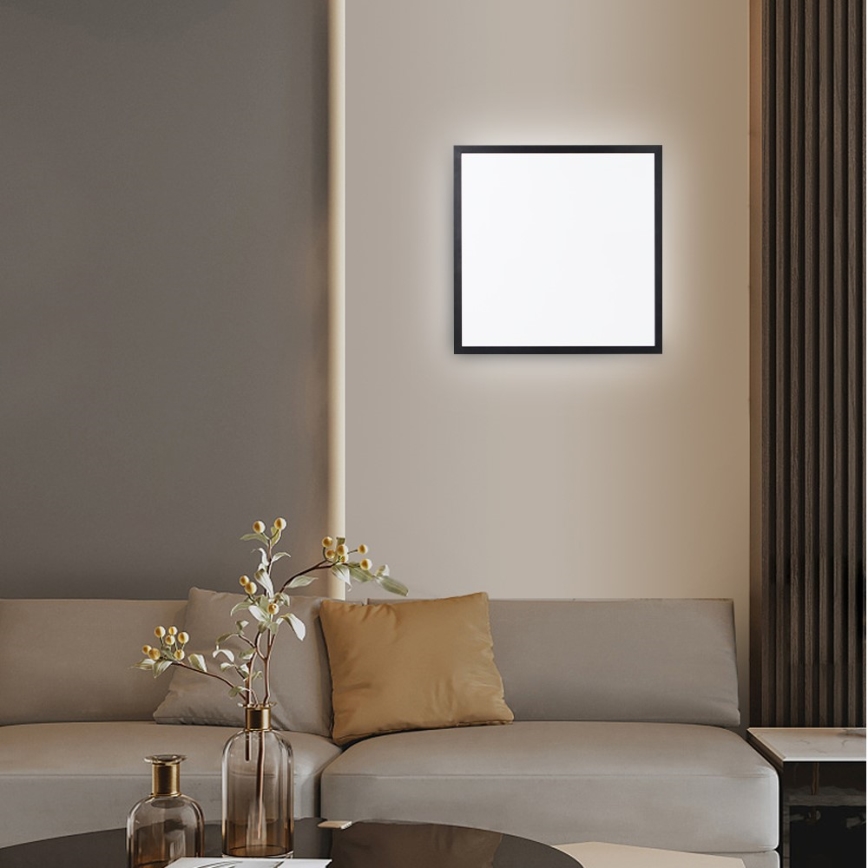 Immax NEO 07279L - Φωτιστικό οροφής μπάνιου dimming LED NEO LITE FRAME LED/50W/230V IP44 Wi-Fi Tuya + τηλεχειριστήριο μαύρο