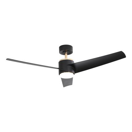 Immax NEO 07280L - Ανεμιστήρας οροφής LED BEAUTY LED/18W/230V Wi-Fi Tuya μαύρο διάμετρος 132 cm + τηλεχειριστήριο