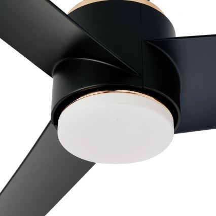 Immax NEO 07280L - Ανεμιστήρας οροφής LED BEAUTY LED/18W/230V Wi-Fi Tuya μαύρο διάμετρος 132 cm + τηλεχειριστήριο