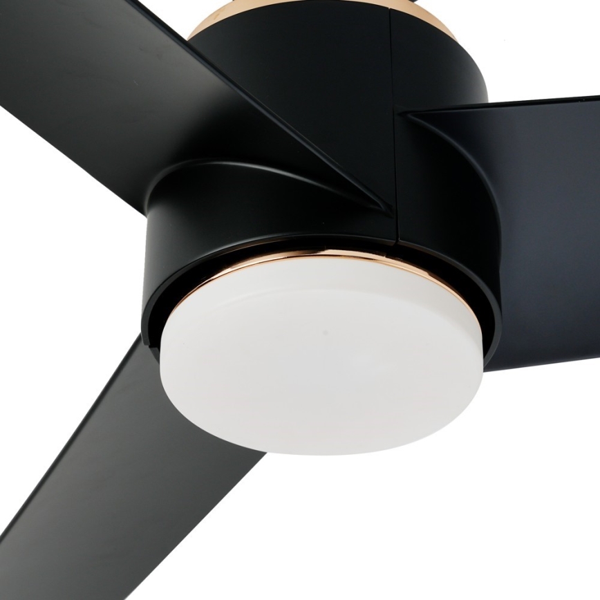 Immax NEO 07280L - Ανεμιστήρας οροφής LED BEAUTY LED/18W/230V Wi-Fi Tuya μαύρο διάμετρος 132 cm + τηλεχειριστήριο