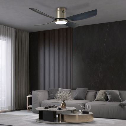 Immax NEO 07282L - Ρυθμιζόμενος ανεμιστήρας οροφής PURE με ρυθμιζόμενο φωτισμό LED (CCT), 24W/230V, 3000/4000/6000K, Wi-Fi Tuya + τηλεχειριστήριο