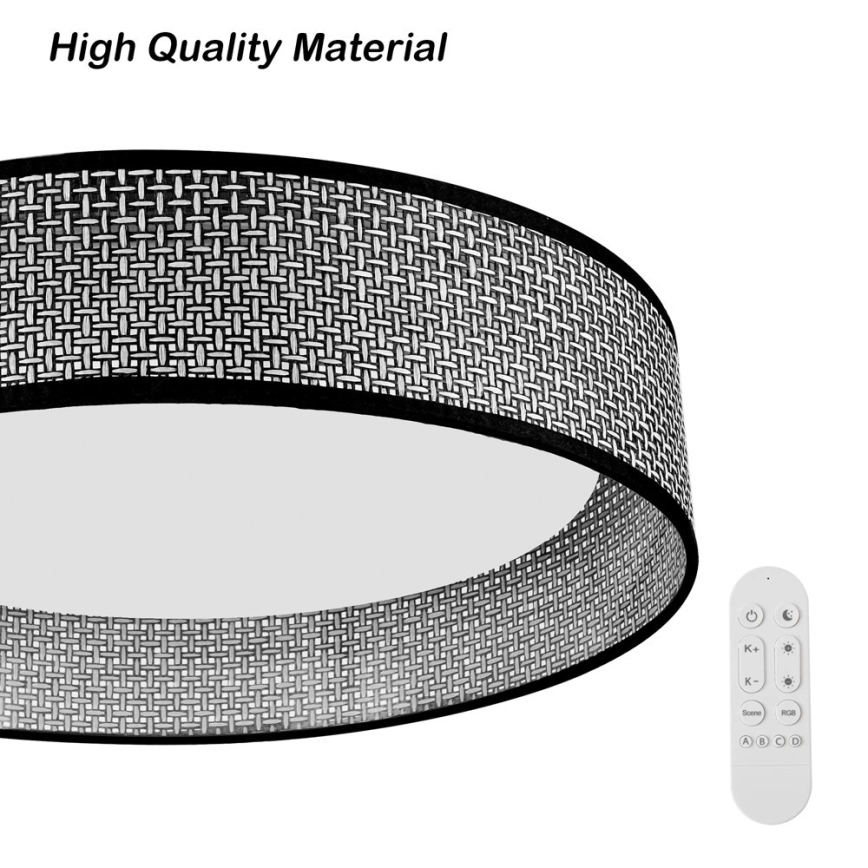 Immax NEO 07287L - LED+CCT Ρυθμιζόμενο φωτιστικό οροφής LONA LED/36W/230V 3000-6000K Wi-Fi Tuya διάμ. 45,5 εκ. + τηλεχειριστήριο