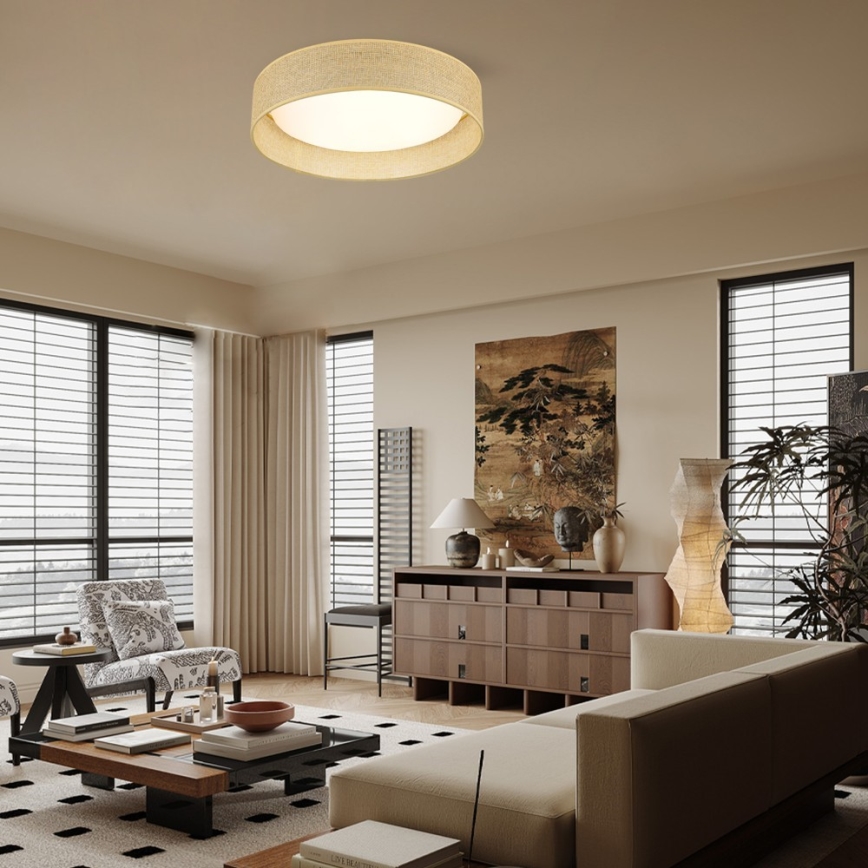 Immax NEO 07289L - Ρυθμιζόμενο φωτιστικό οροφής LONA LED+CCT 36W/230V 3000–6000K Wi‑Fi Tuya, διάμ. 45,5 cm + τηλεχειριστήριο