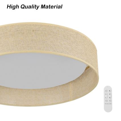 Immax NEO 07289L - Ρυθμιζόμενο φωτιστικό οροφής LONA LED+CCT 36W/230V 3000–6000K Wi‑Fi Tuya, διάμ. 45,5 cm + τηλεχειριστήριο