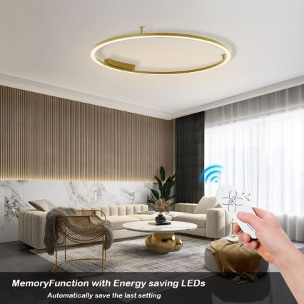 Immax NEO 07290-120G - LED+CCT Ρυθμιζόμενο φωτιστικό οροφής FINO LED/55W/230V 2700-6500K Tuya διάμ. 120 cm + τηλεχειριστήριο
