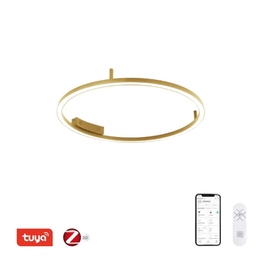 Immax NEO 07291-80G - LED+CCT Ρυθμιζόμενο φωτιστικό οροφής FINO LED/55W/230V 2700-6500K Tuya διάμ. 80 cm + τηλεχειριστήριο