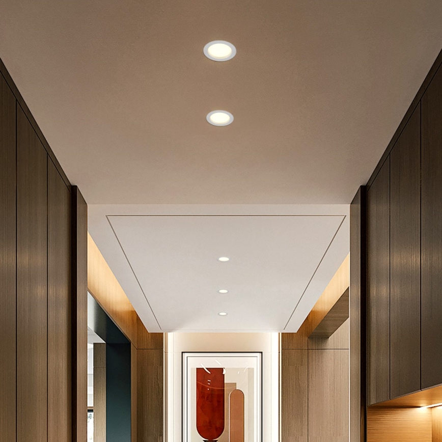 Immax NEO 07294L - LED Ρυθμιζόμενο εντοιχισμένο φωτιστικό DOWN LED/12W/230V Wi‑Fi, διάμ. 12 εκ., λευκό