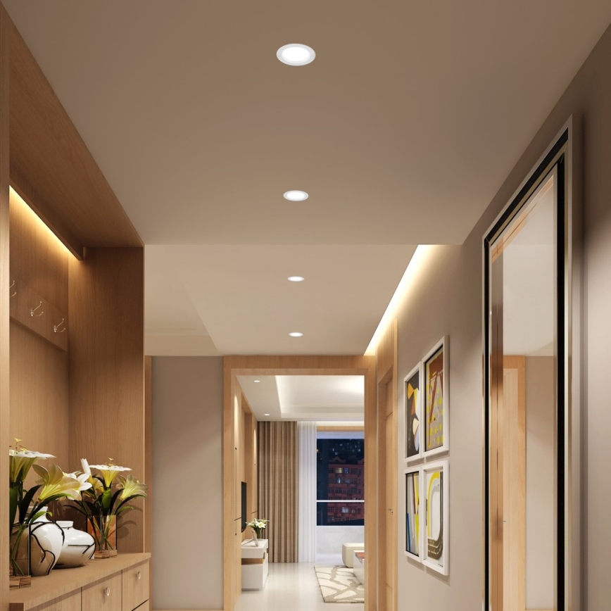 Immax NEO 07294L - LED Ρυθμιζόμενο εντοιχισμένο φωτιστικό DOWN LED/12W/230V Wi‑Fi, διάμ. 12 εκ., λευκό